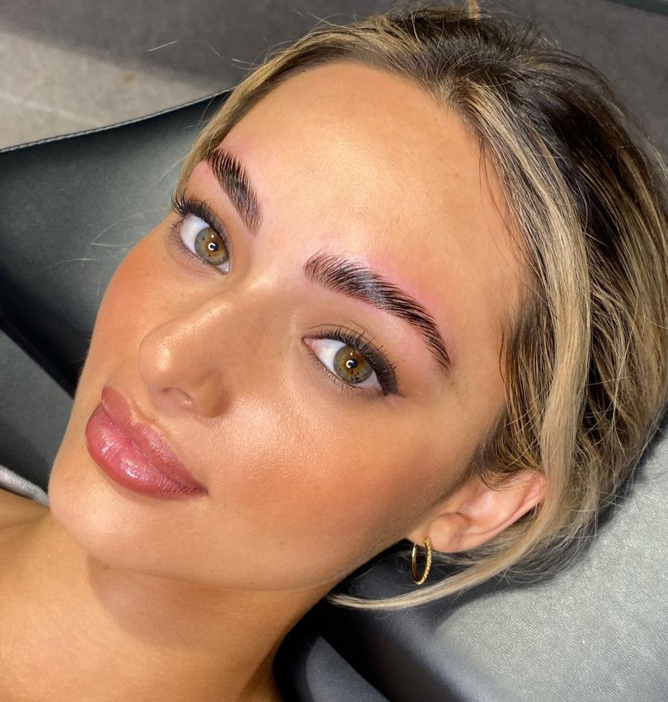 Brow lamination result at Maison Montclair
