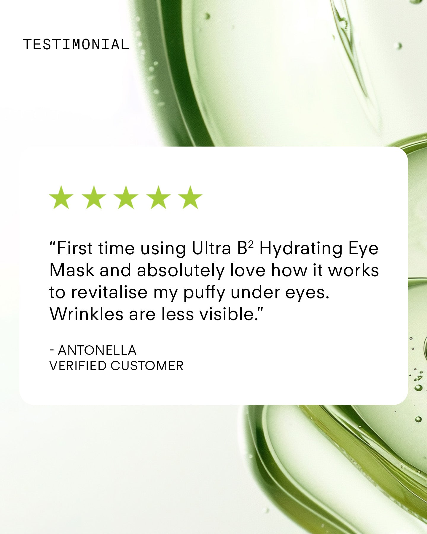 Ultra B² Hydrating Eye Mask 1 jar, 20 pairs